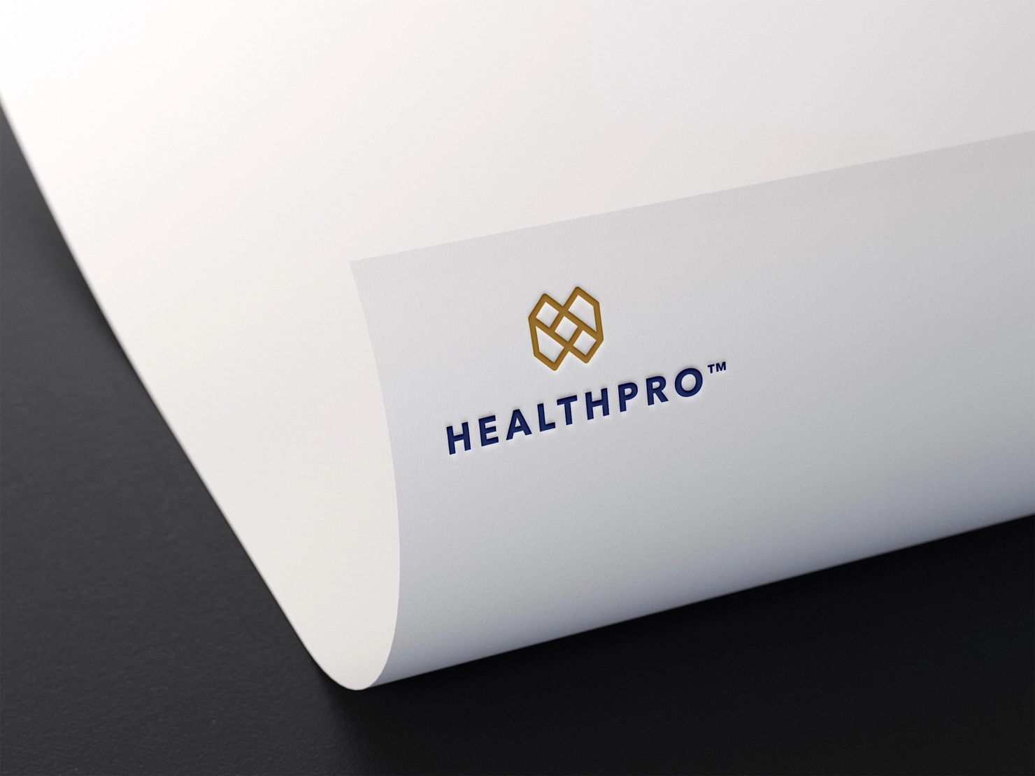 HealthPRO logo on paper